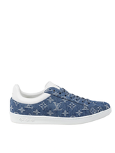 Louis Vuitton Time Out Sneakers Denim and White
